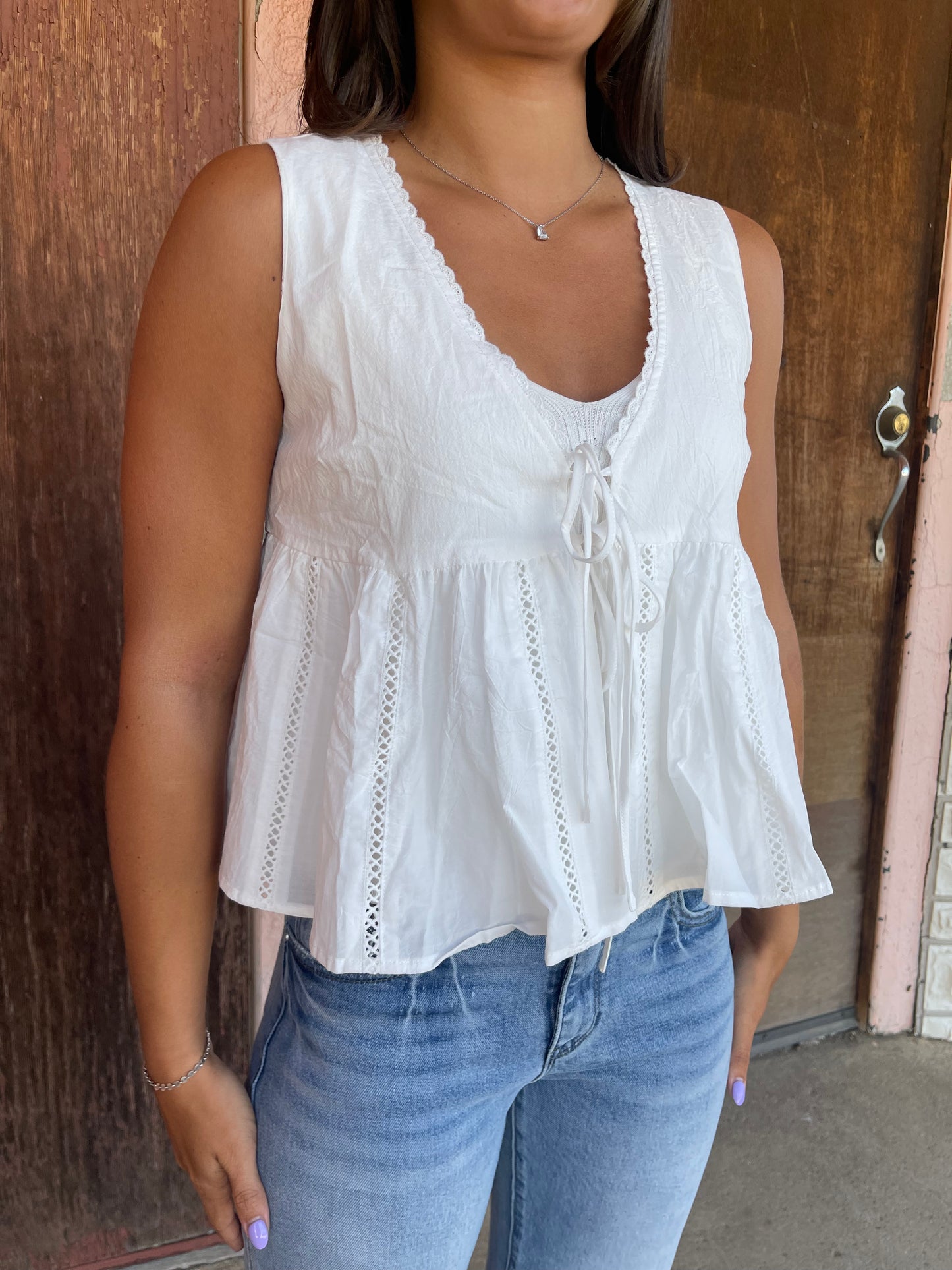 ANN MARIE PEPLUM TOP