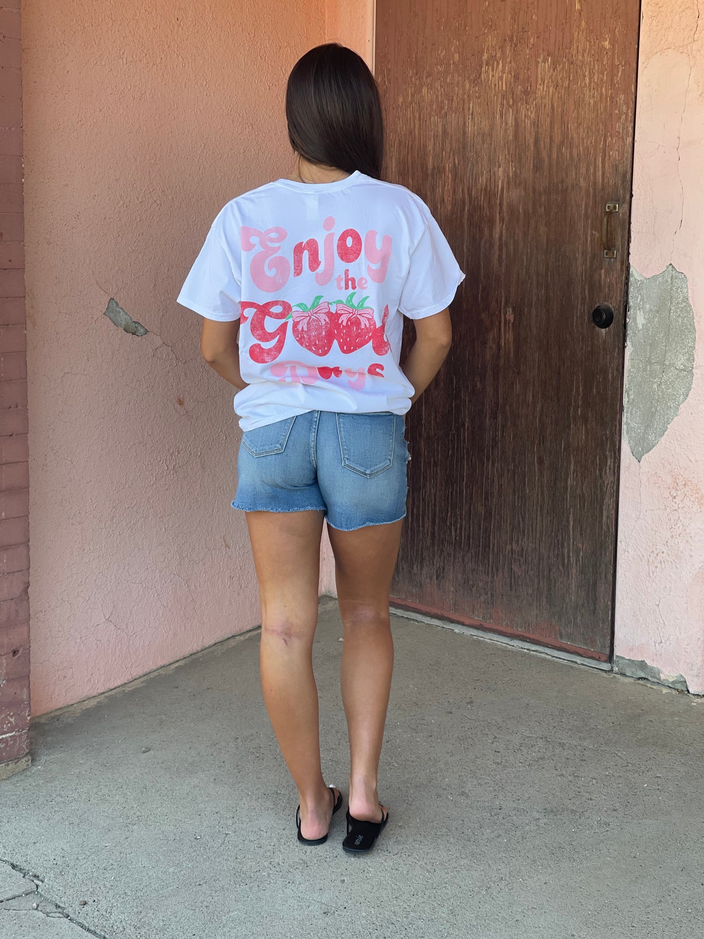 Enjoy the Good Days Berry Tee