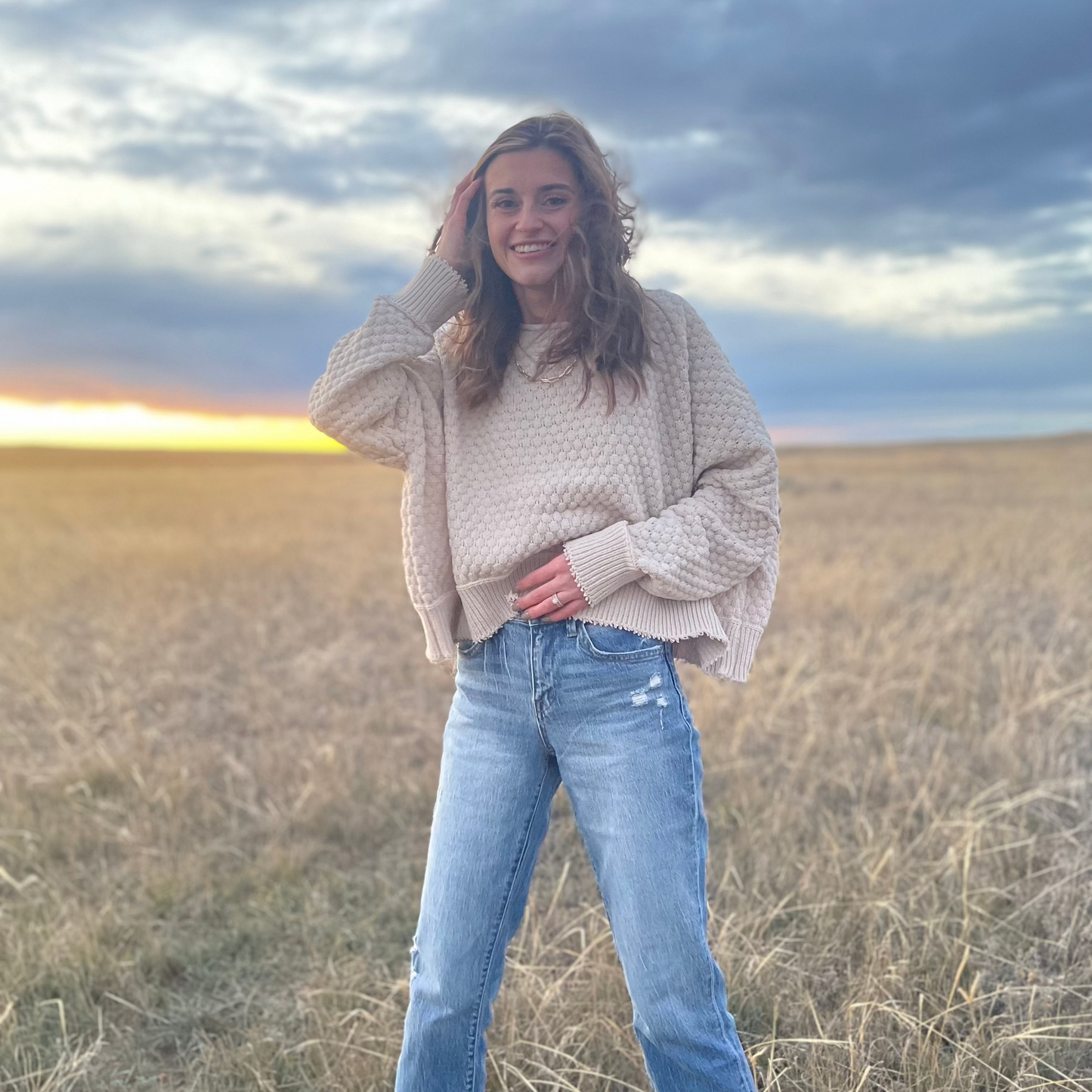 MARILYNE TEXTURE RIBBED SWEATER