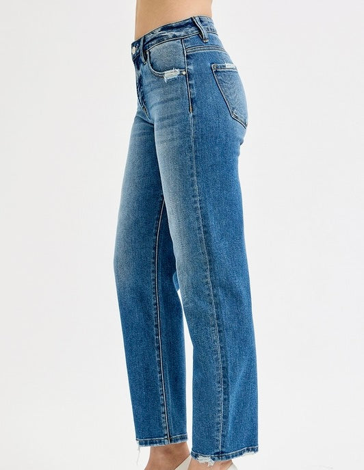 CHLOE RISEN BARREL JEANS