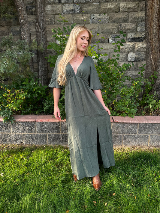 JULIANA OLIVE DRESS