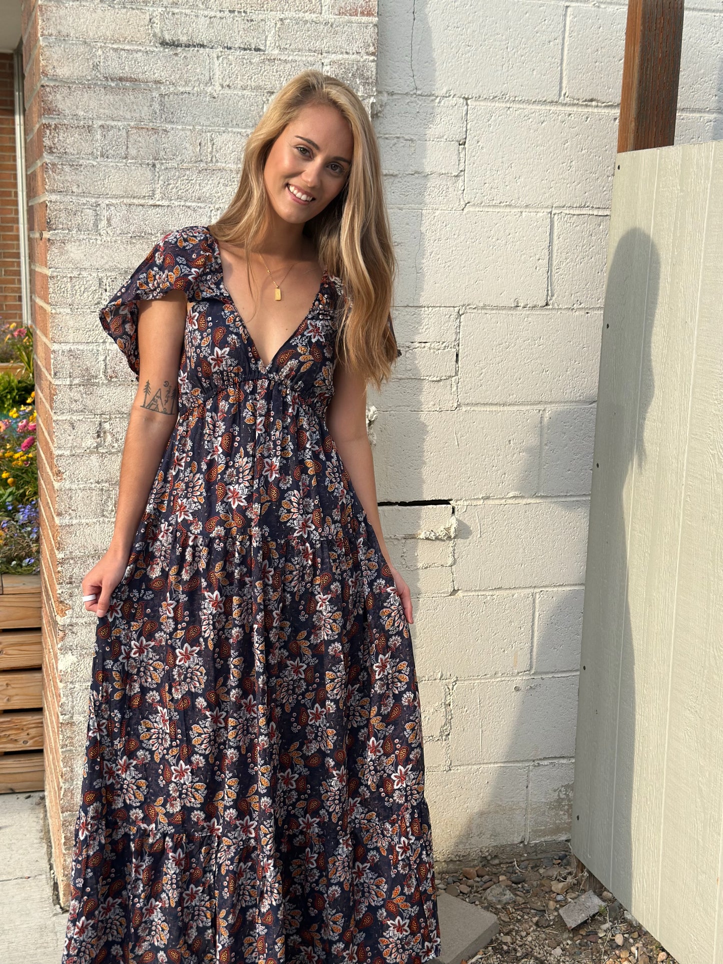 LENA PAISLEY DRESS