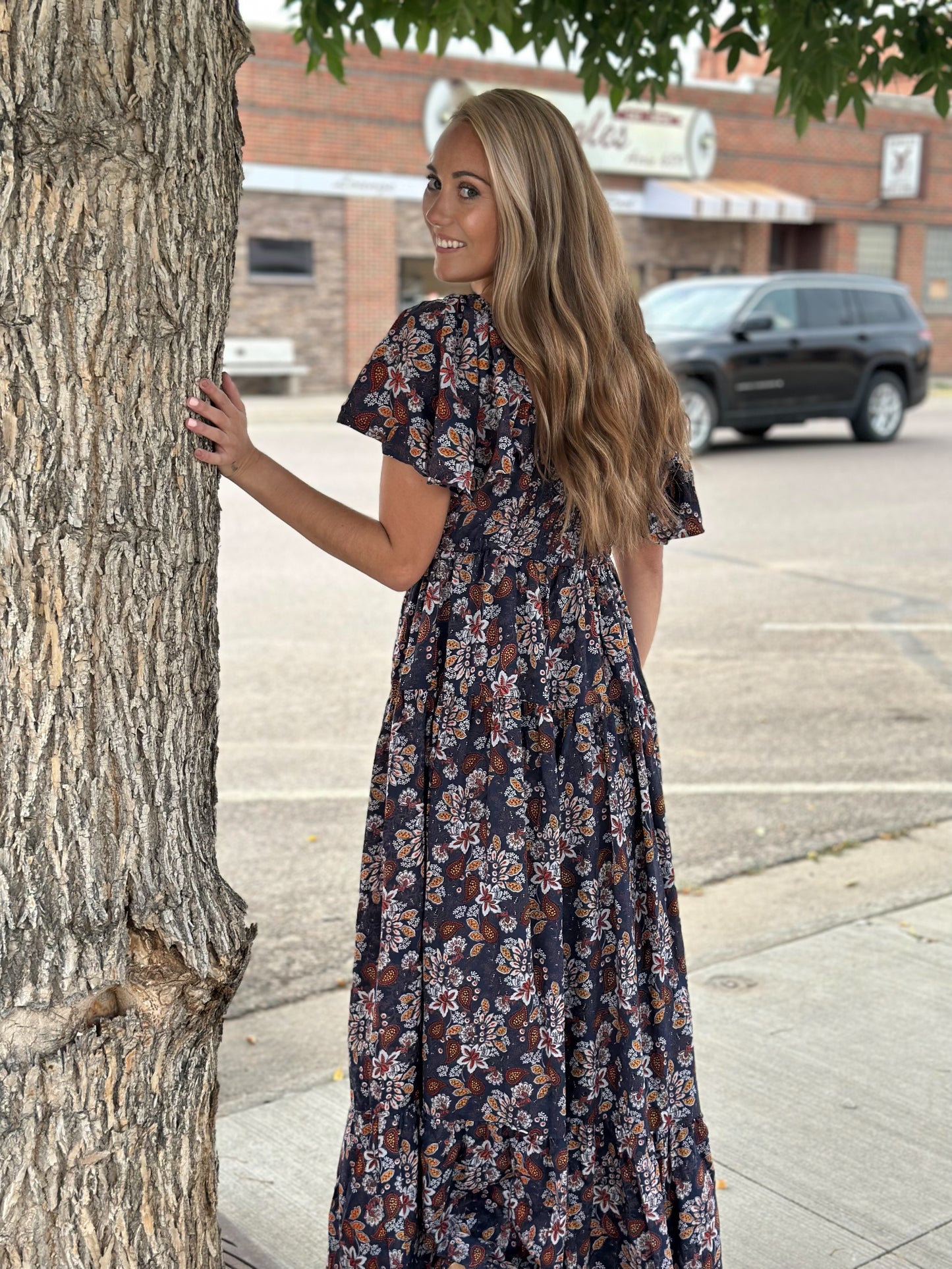 LENA PAISLEY DRESS