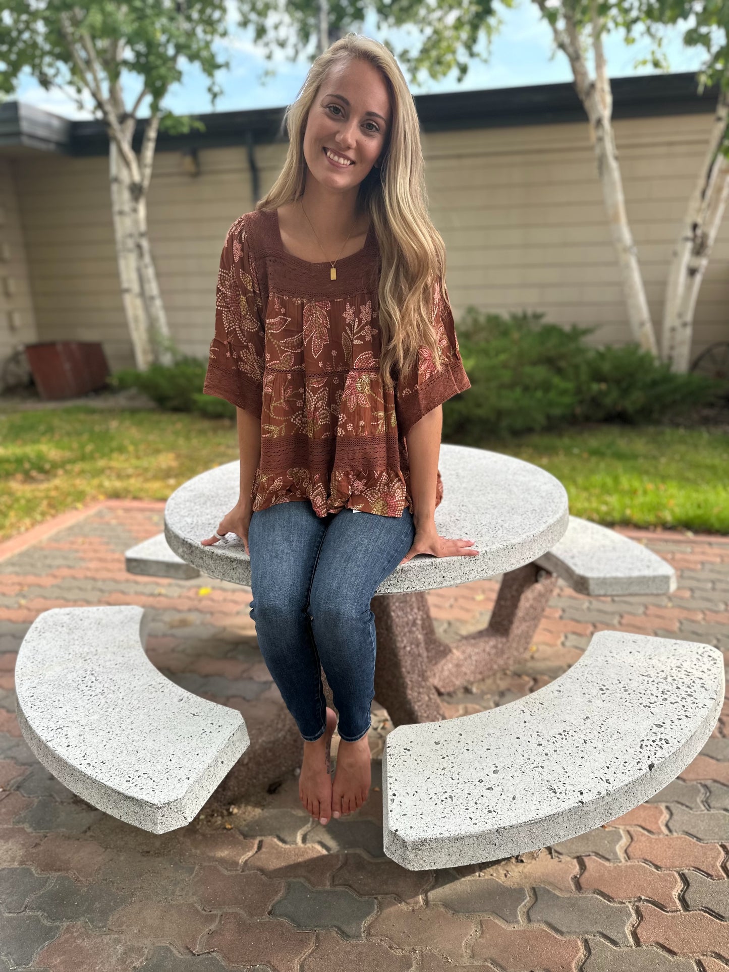 REGINA PRINTED BLOUSE