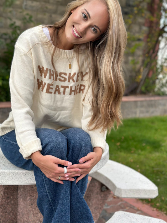 Ivory Whiskey Weather Sweater
