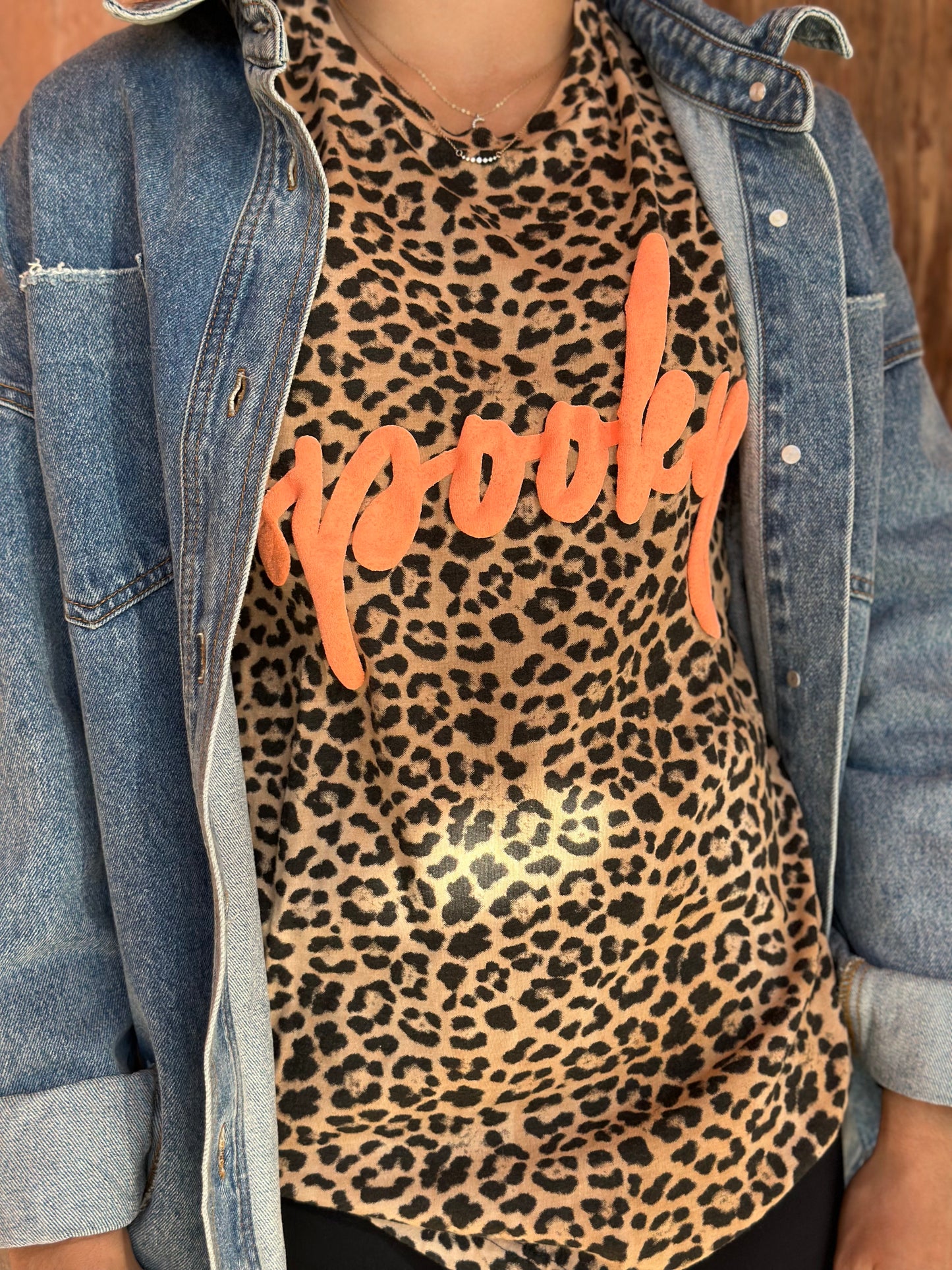 Spooky Bleached Leopard T