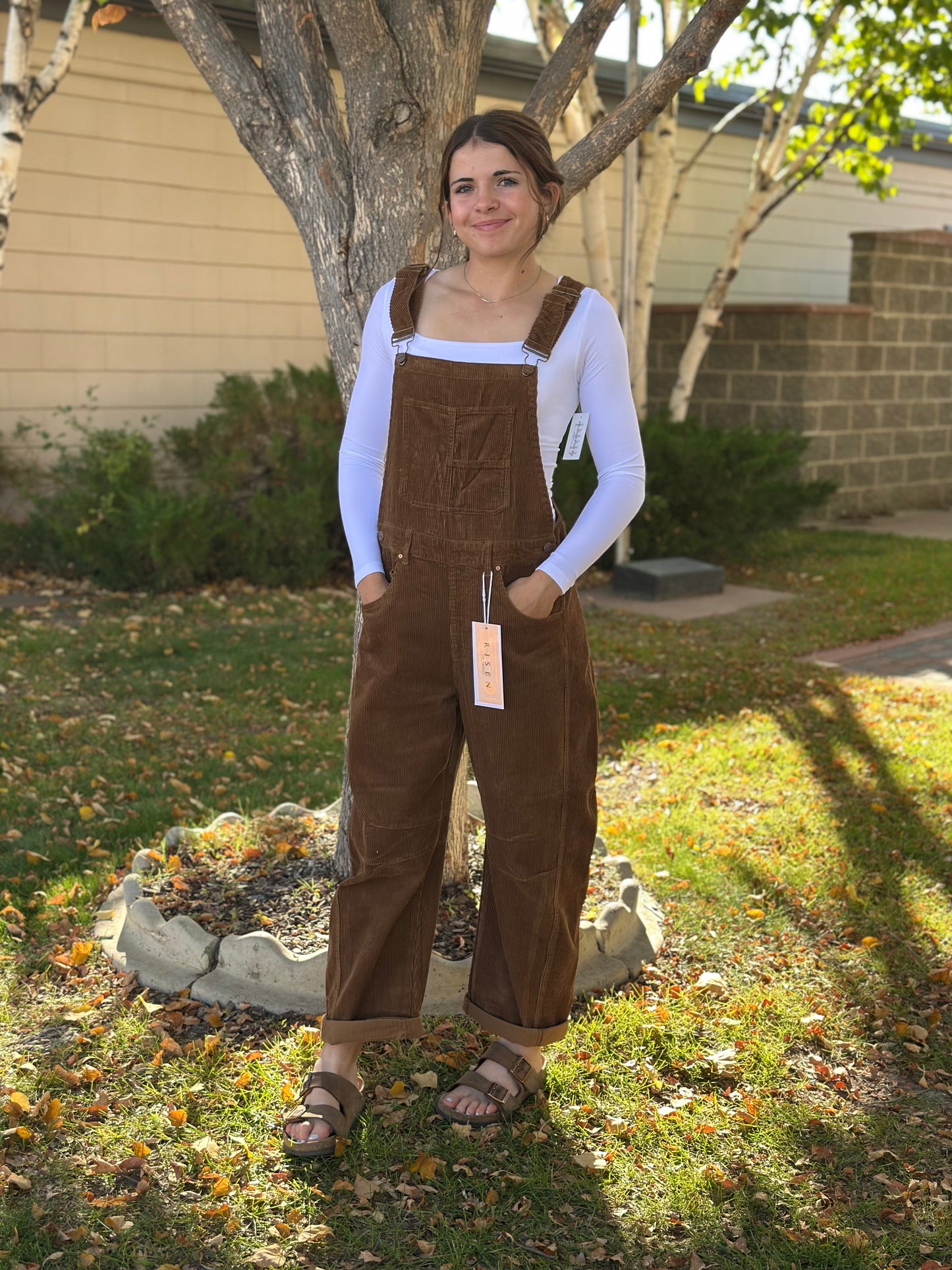 GILMORE CORDUROY BARREL OVERALL
