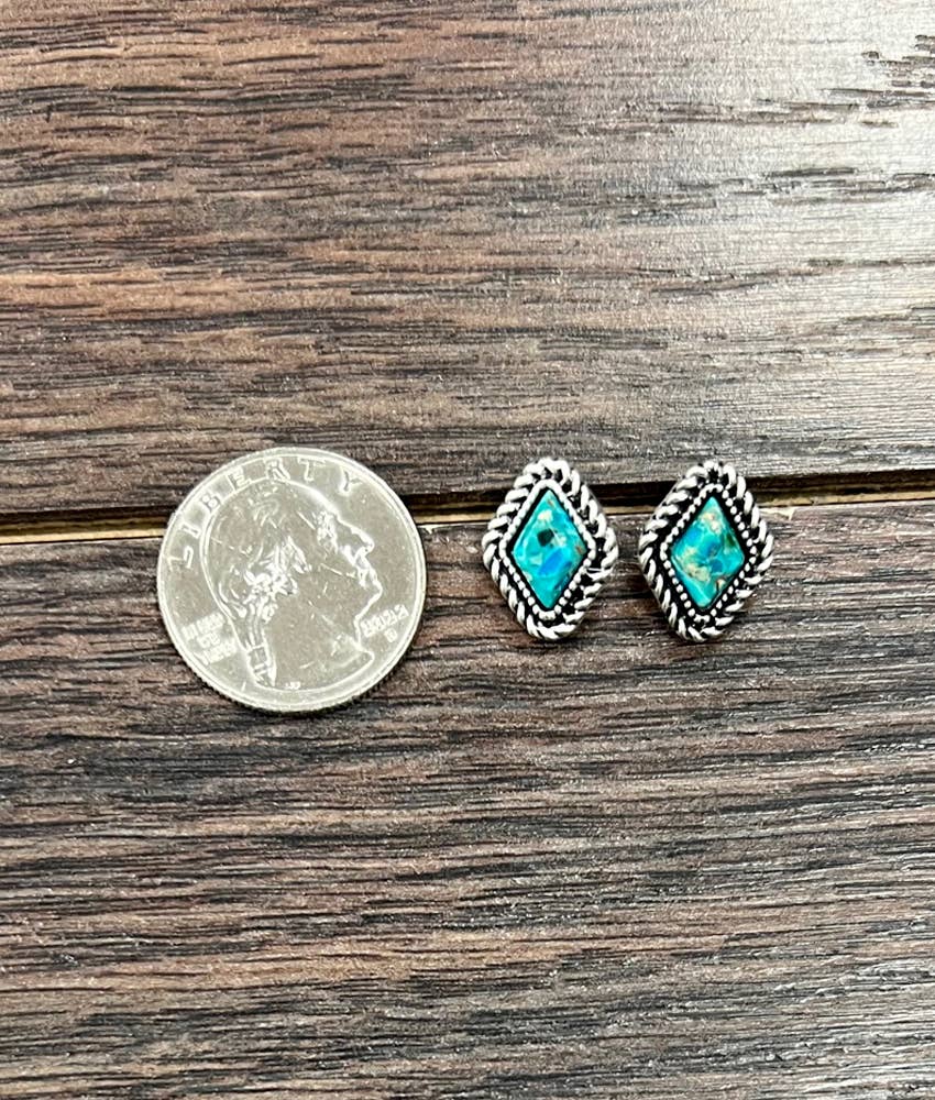 Gemstone Stud Earrings