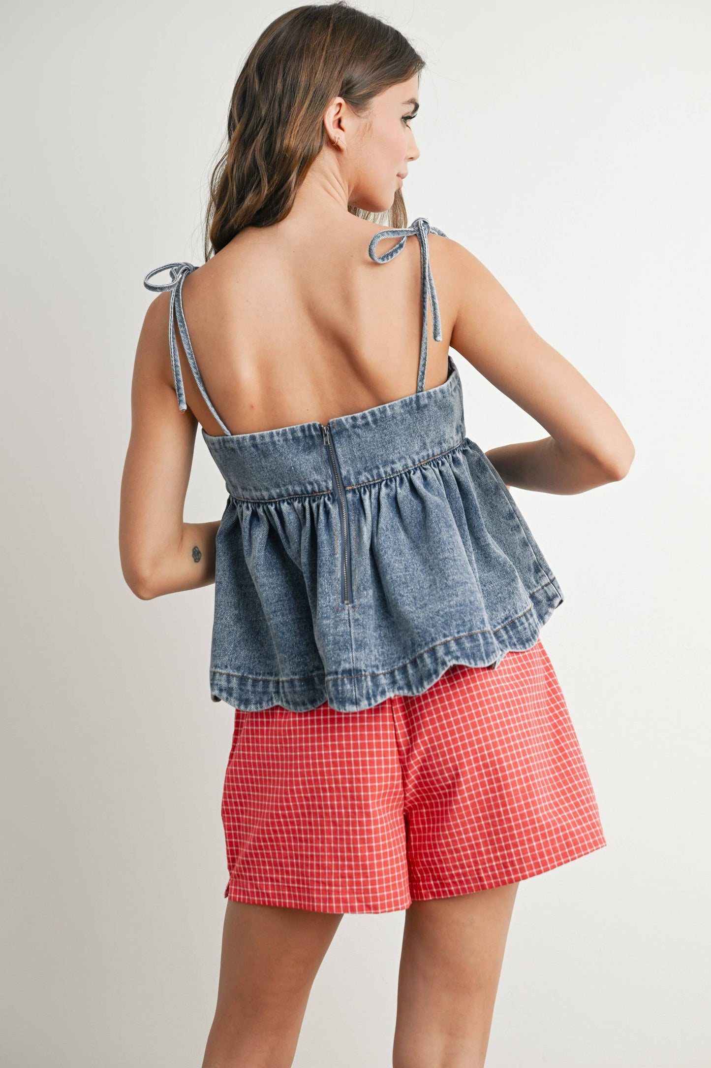 WIONA DENIM PEPLUM