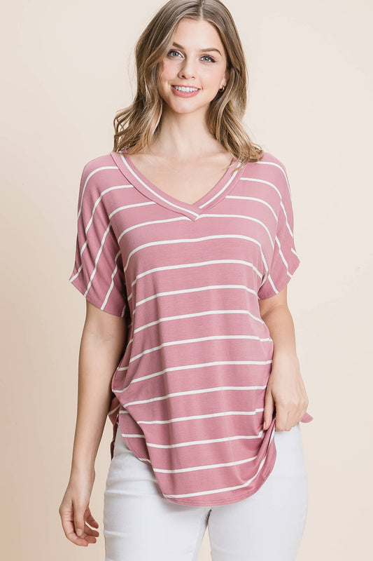 KAREN RELAXED FIT V-NECK