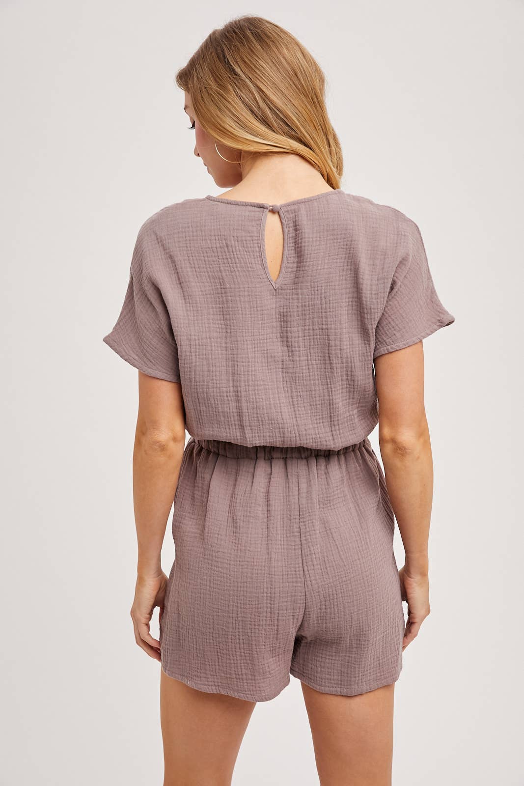 NATALIA NAVY ROMPER