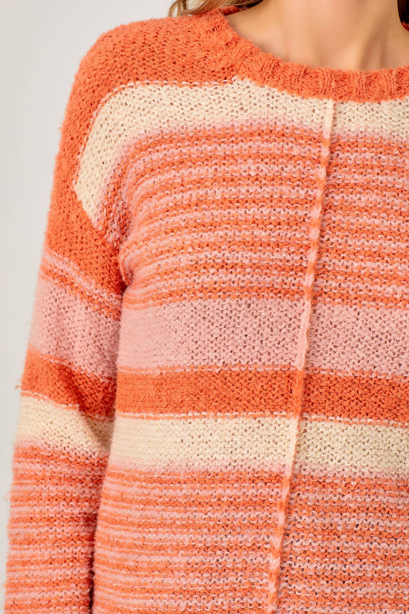 HALEE MIXED STRIPE SWEATER