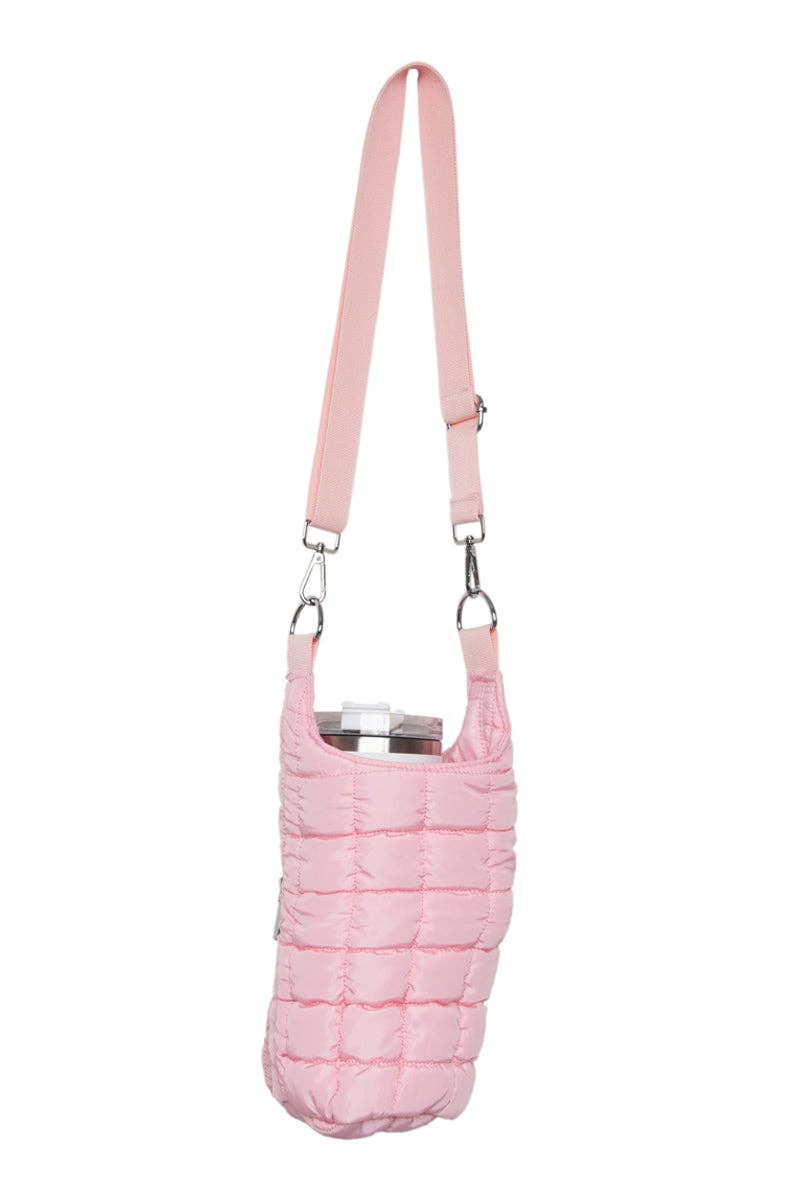 LIGHT PINK WATER BOTTLE HOLDER