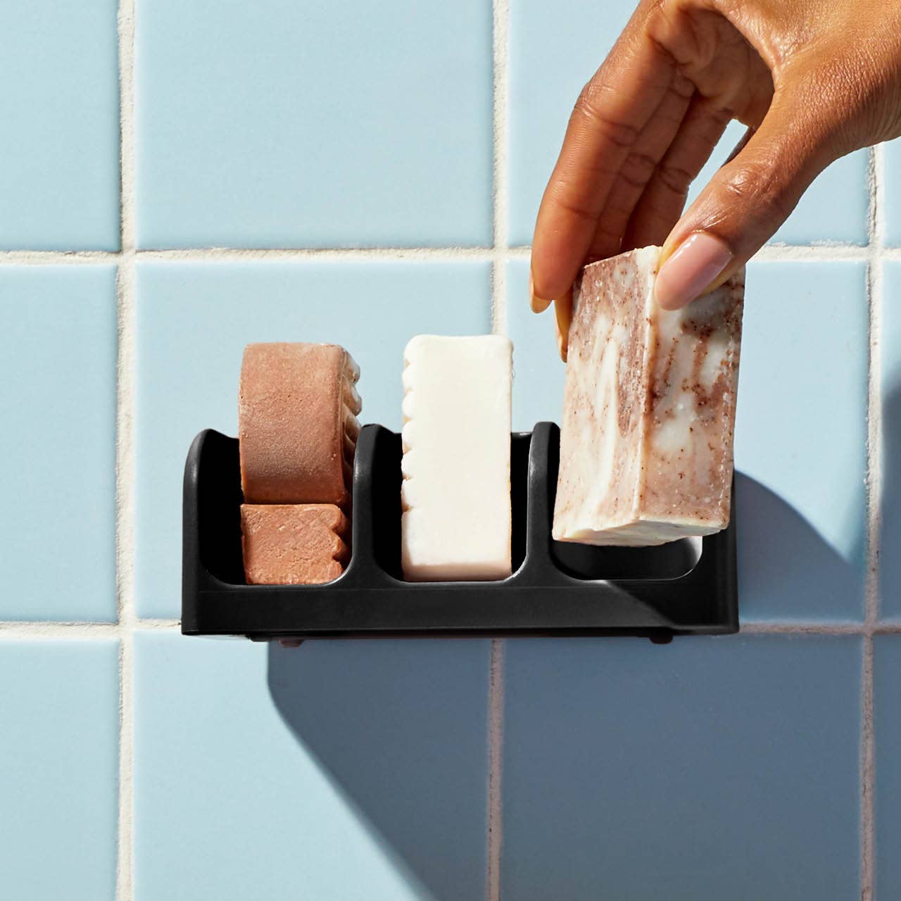 Self-Draining Soap Dish