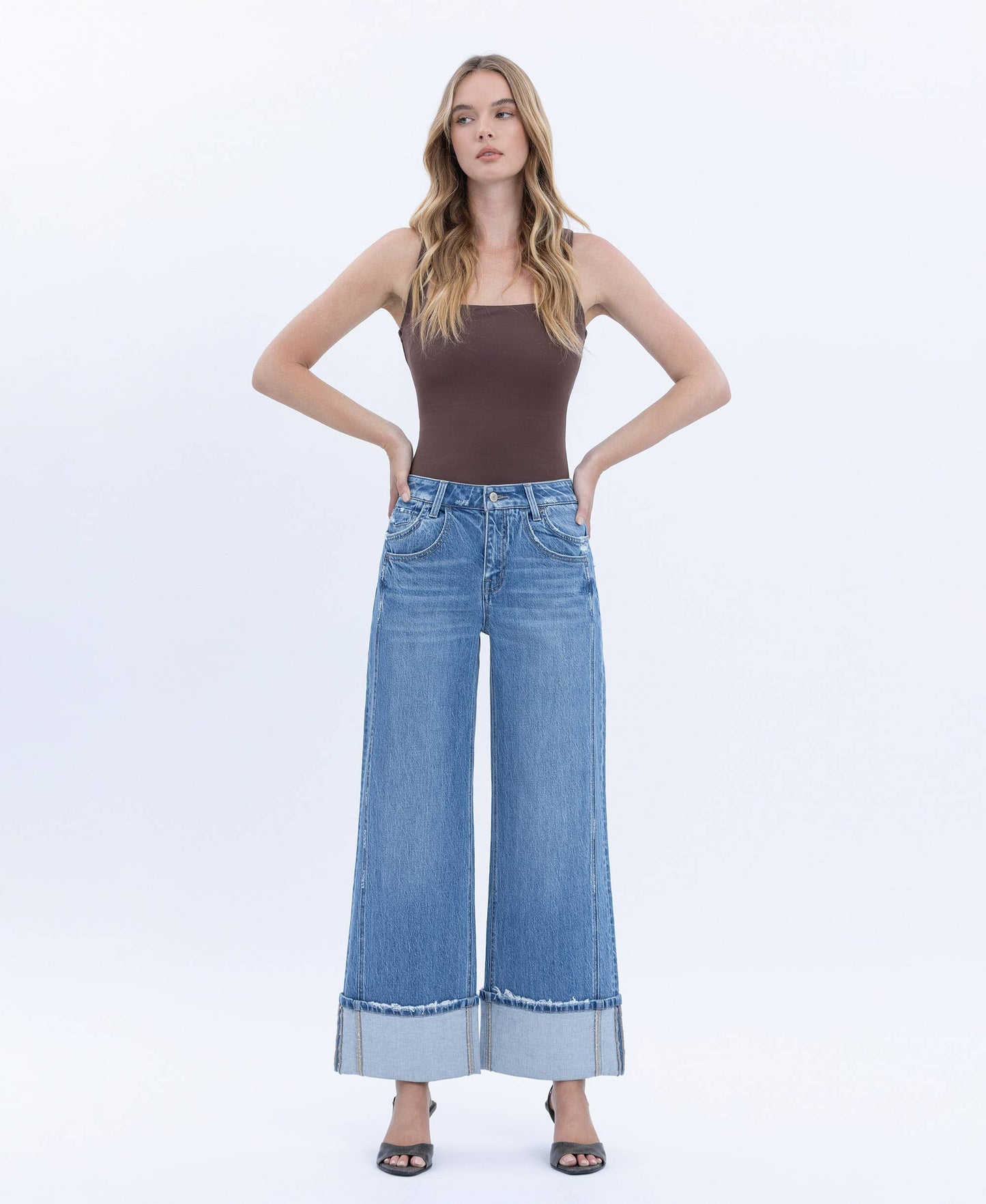 COLLEEEN HR CUFFED BAGGY JEAN