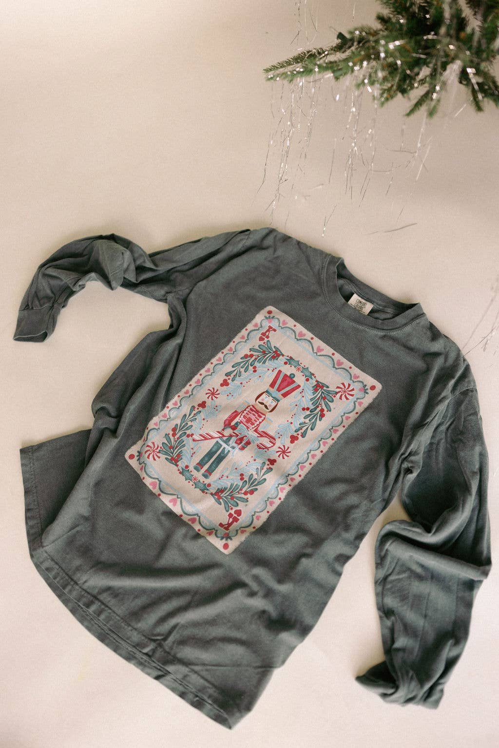 Nutcracker Playing Card Long Sleeve Graphic Tee