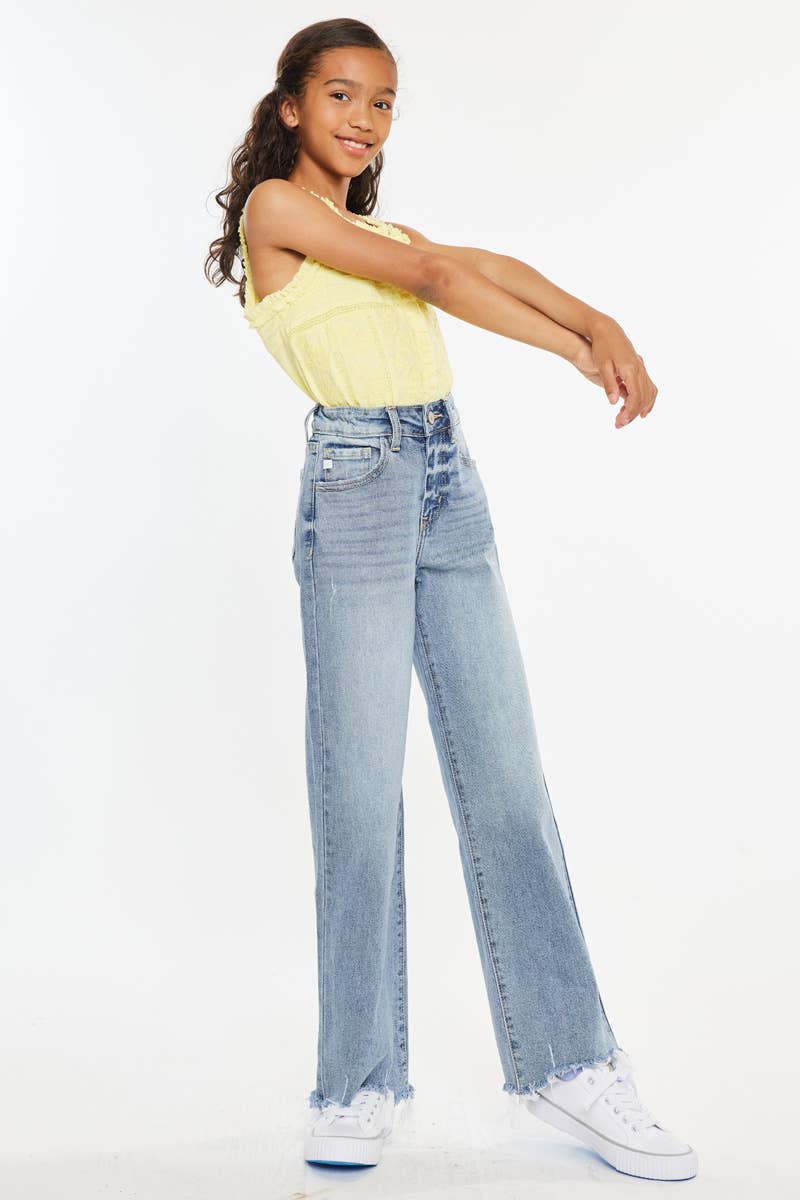 GIRLS VIENNA SLIM WIDE LEG KC JEANS