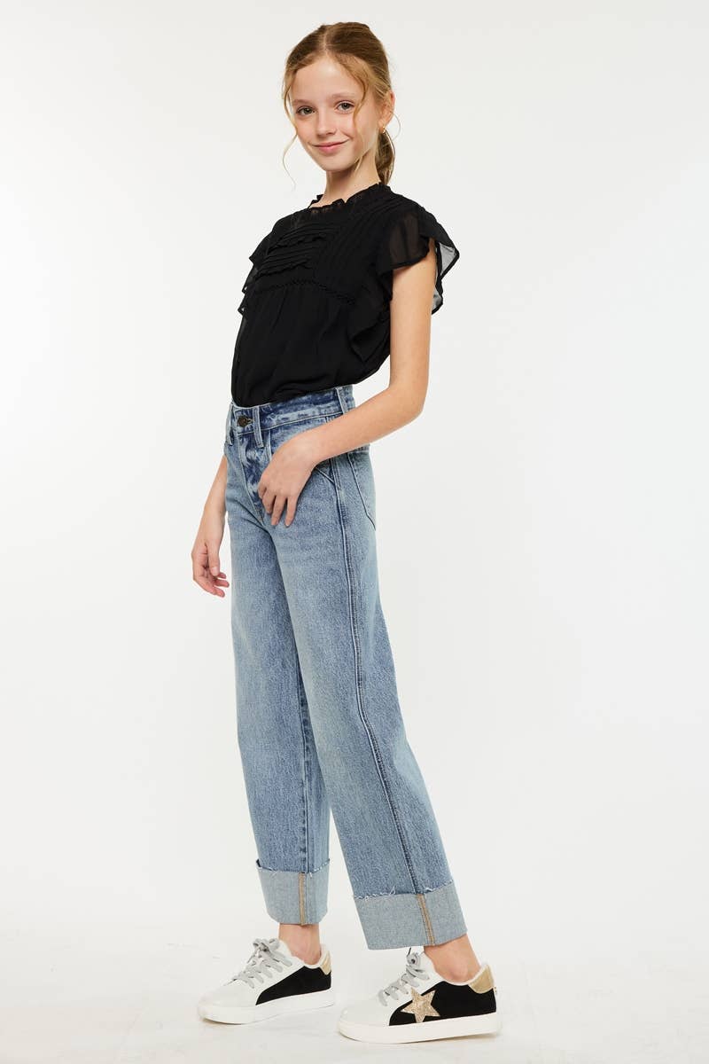 GIRLS KC EMMA WIDE LEG JEANS