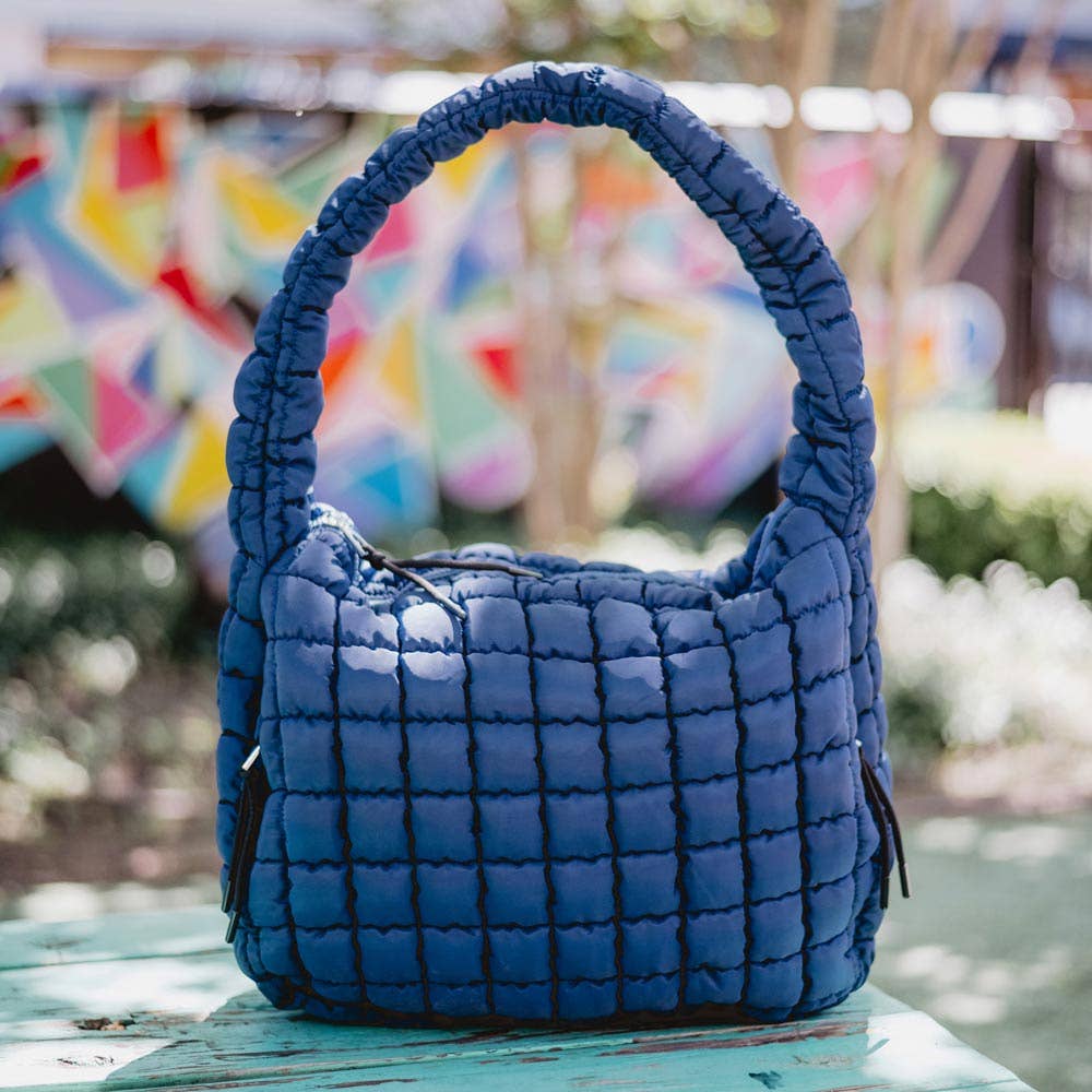 NAVY HOBO BAG
