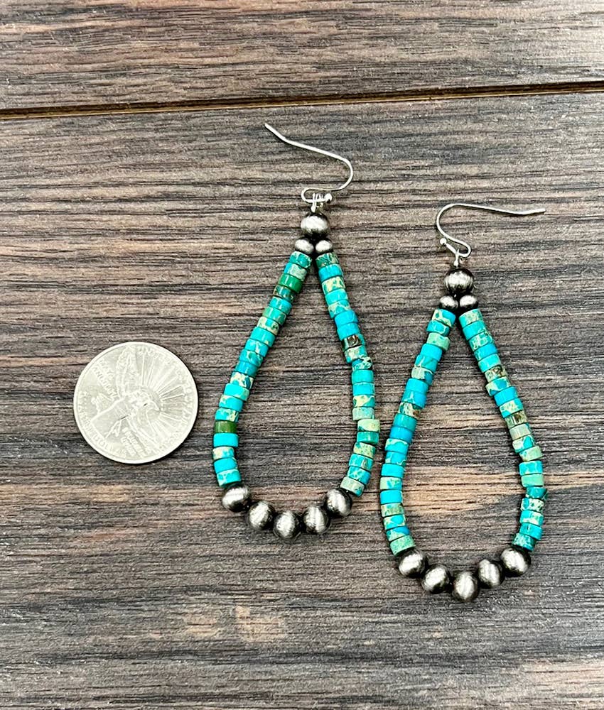 Handmade Navajo Gemstone Earrings