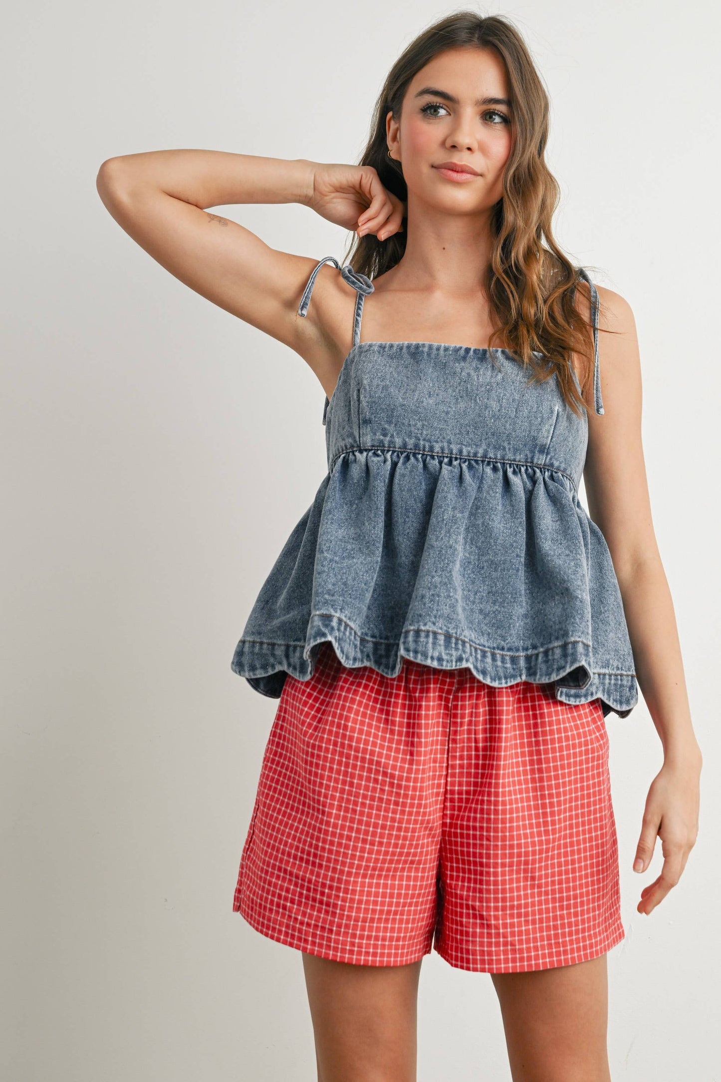 WIONA DENIM PEPLUM