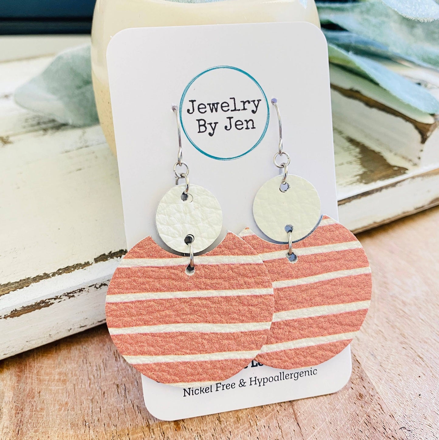 Luna: Light Terra Cotta Stripes & Cream