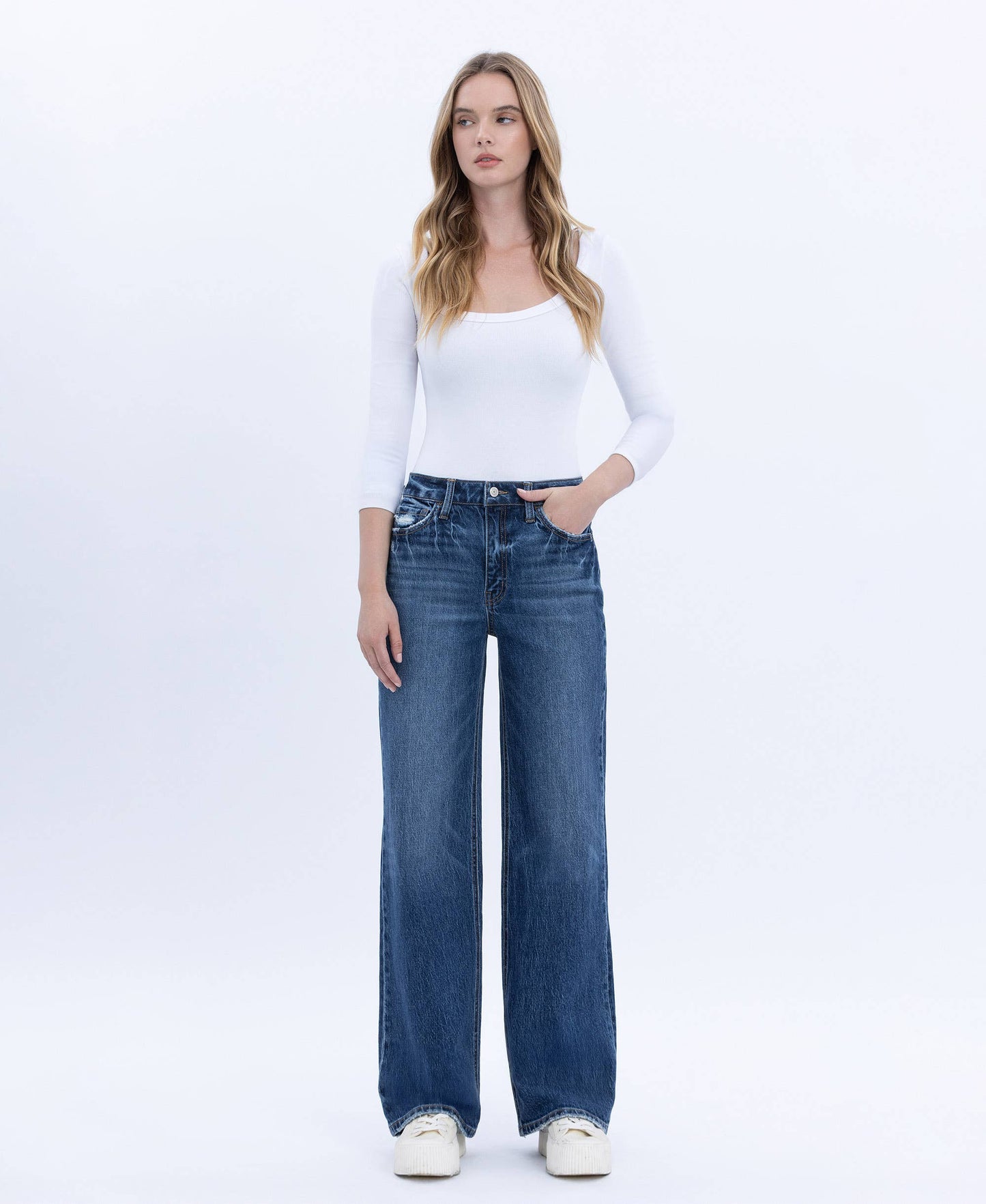MELINDA 90's HIGHRISE DARK WASH JEANS