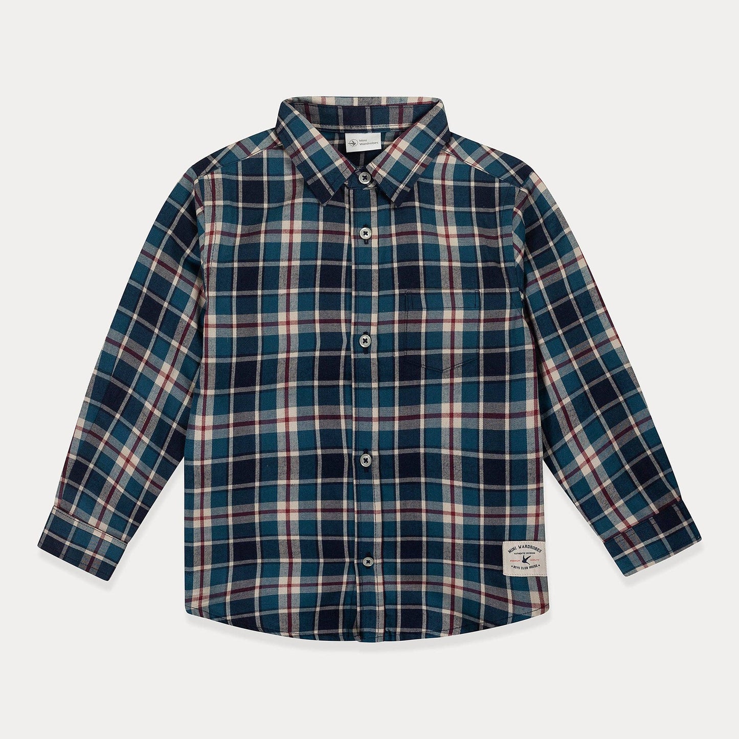 Boy Dress Shirt: Forest Green