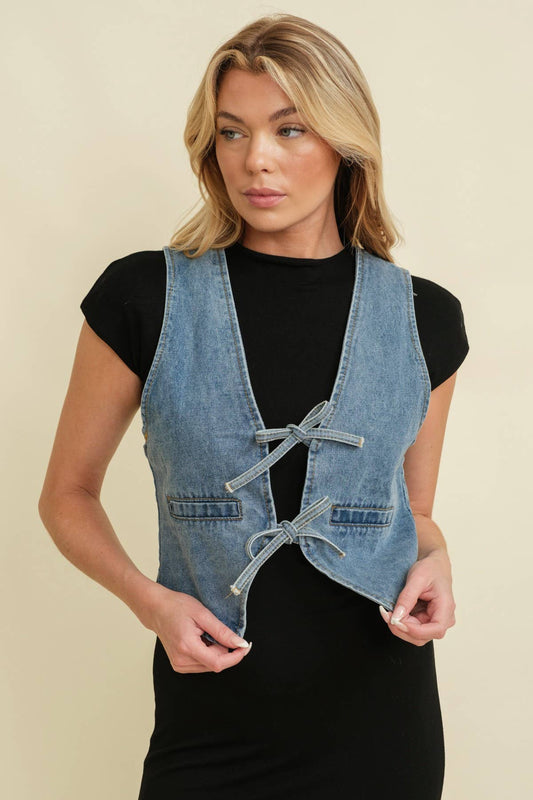 DENIMN KNOT VEST