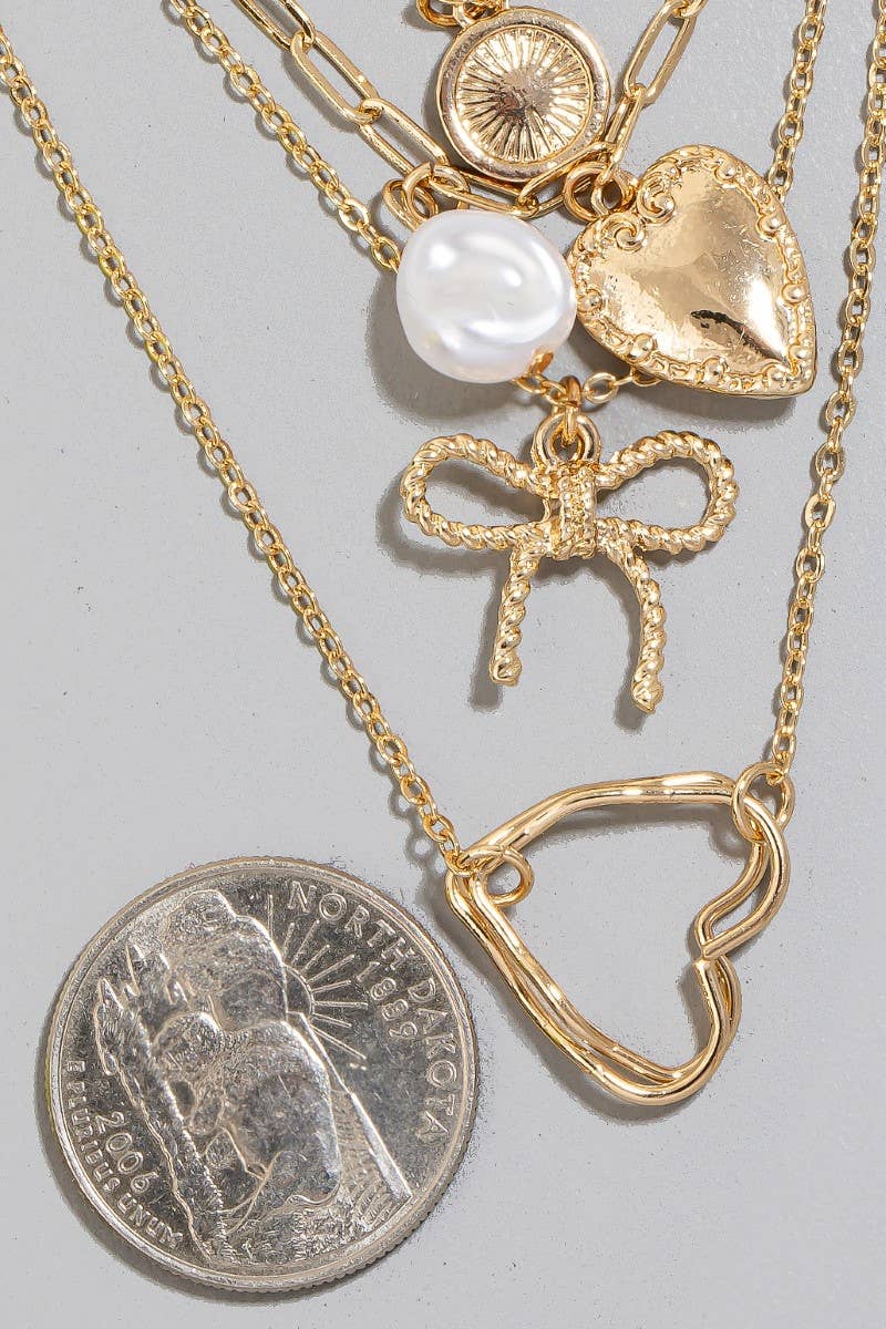 Charms + Layered Chains Necklace