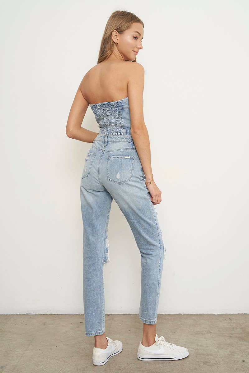 TRIN RIPPED IG GIRLFRIEND JEANS