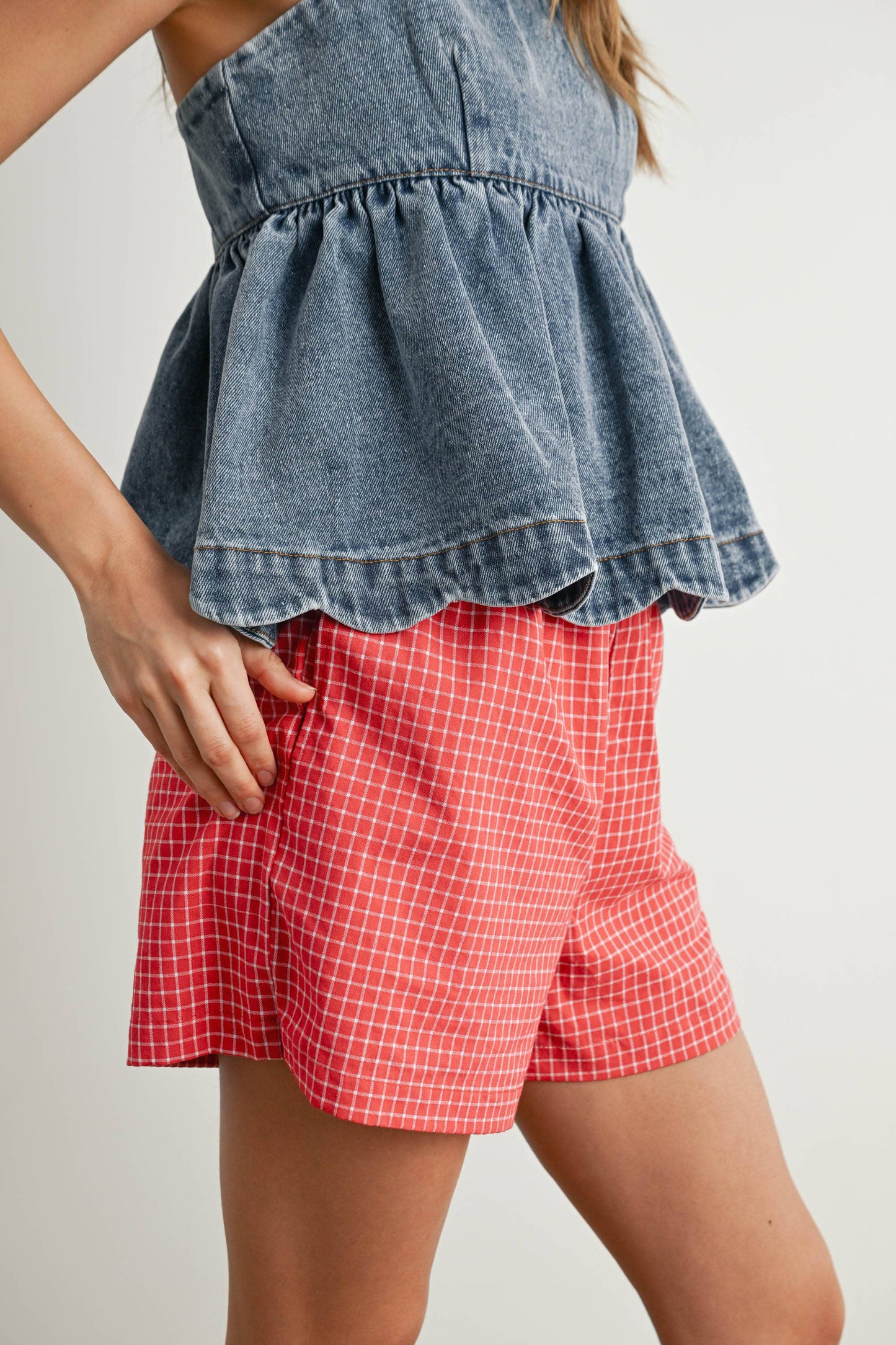 WIONA DENIM PEPLUM