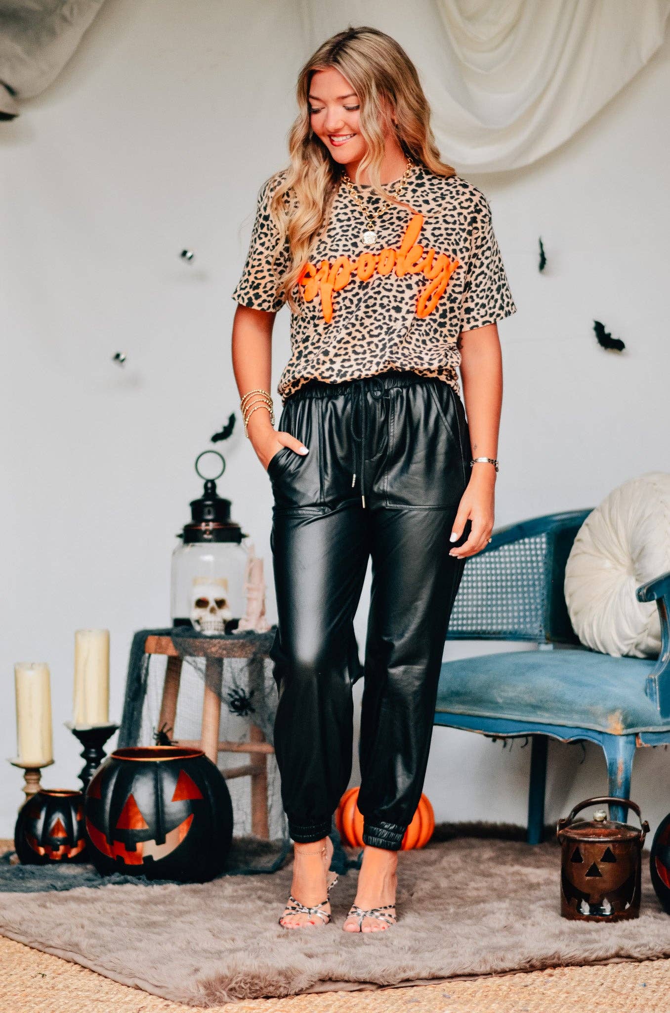 Spooky Bleached Leopard T