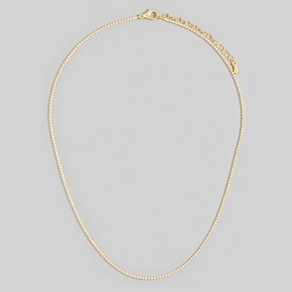 GOLD MINI TENNIS NECKLACE