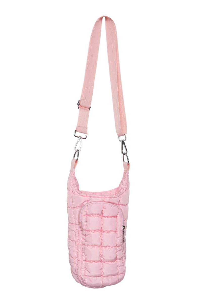 LIGHT PINK WATER BOTTLE HOLDER