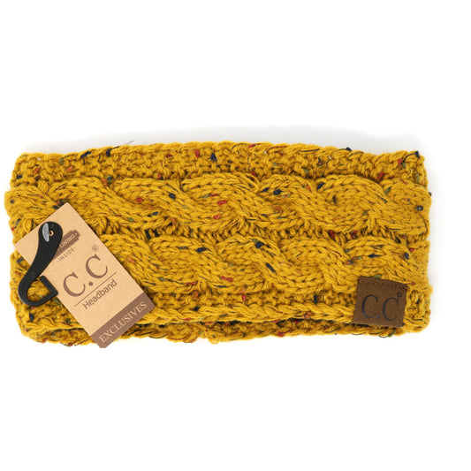 Fuzzy Lined Flecked CC Head Wrap