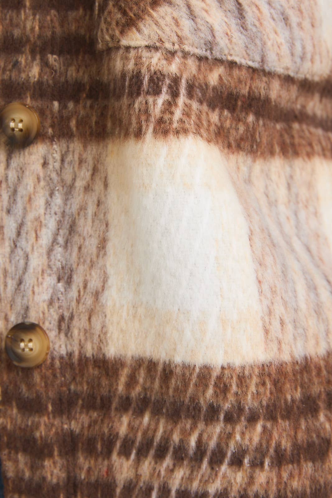 KAYLEY BRUSHED PLAID SHACKET