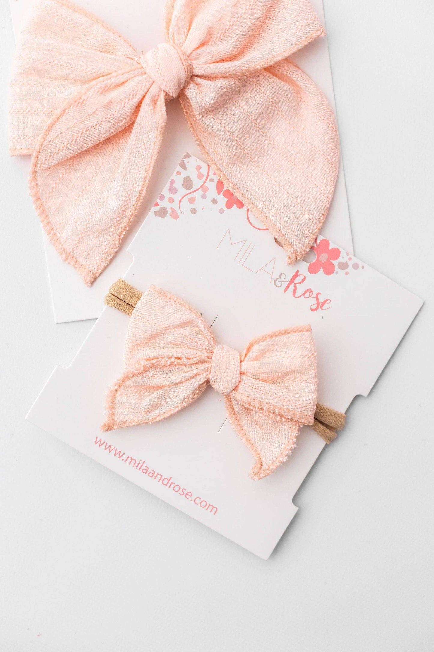 Classic Hair Bow - Petal Pink