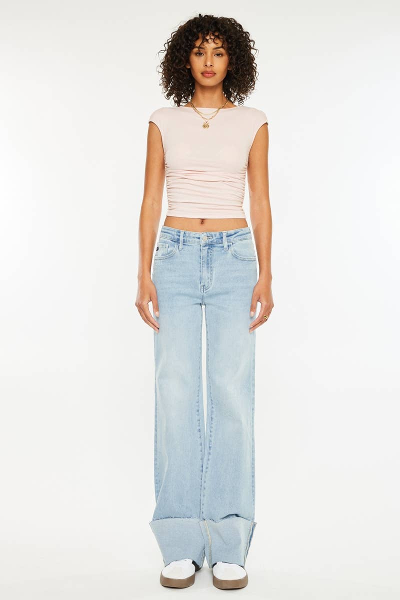 ELLA WIDE FLARE JEANS LIGHT