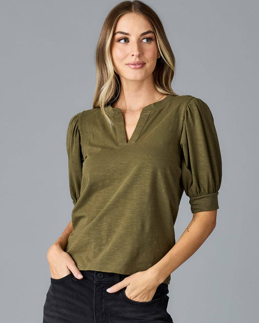 Emmie Serendipity Burnt Olive Top