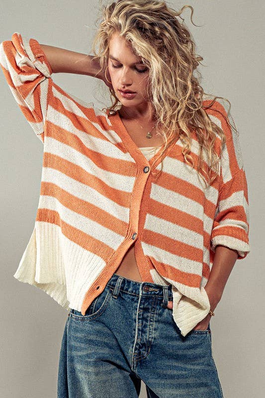 VIENNA STRIPED CARDIGAN
