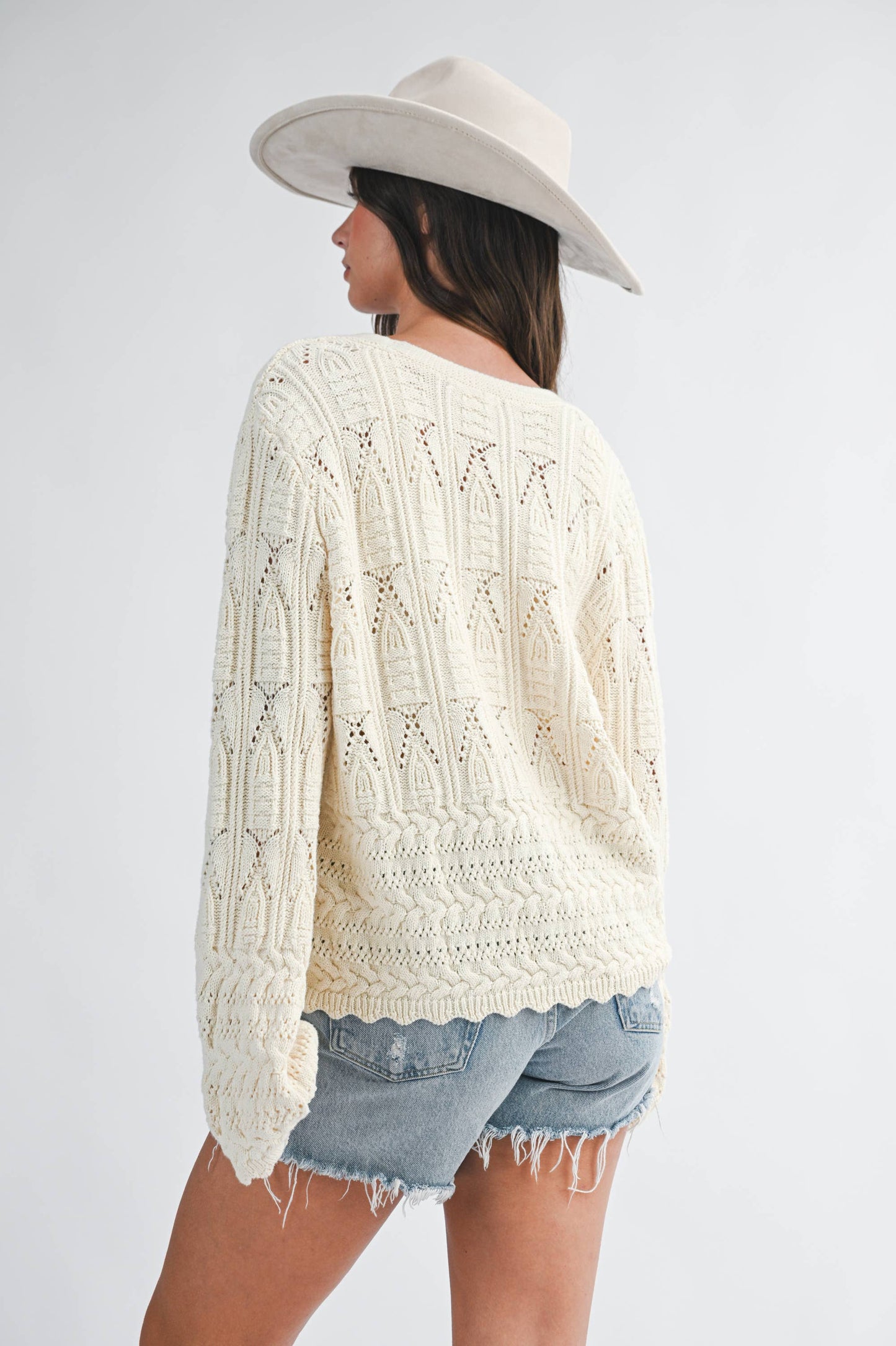 MILLY POINTELLE CARDIGAN