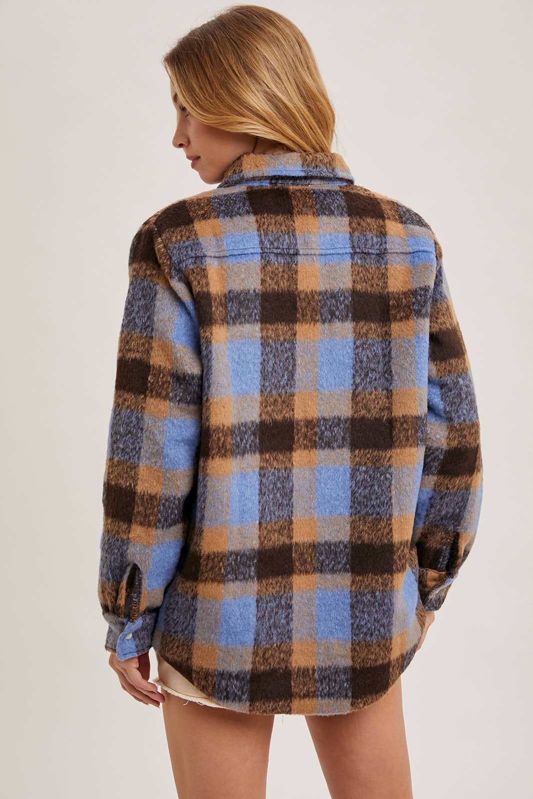 KERRY BUTTON DOWN PLAID SHACKET