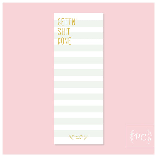 Getting' shit done | note pad