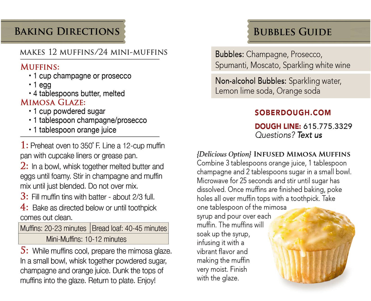 MIMOSA MUFFINS
