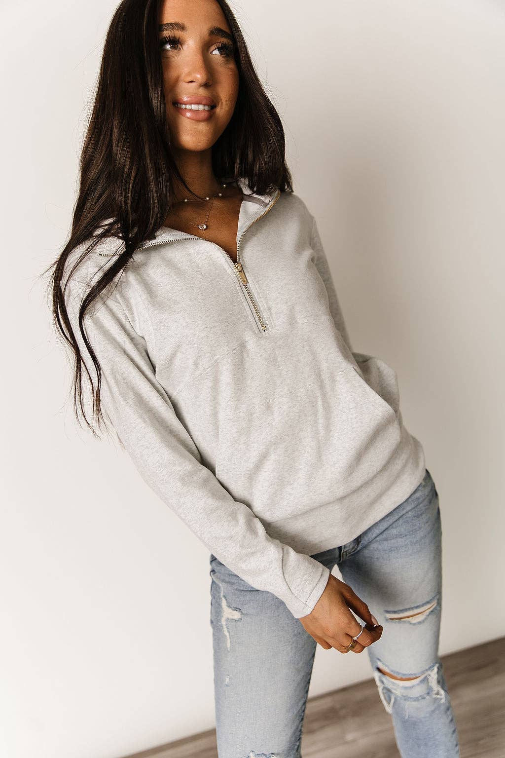 FRAN HALFZIP SWEATER