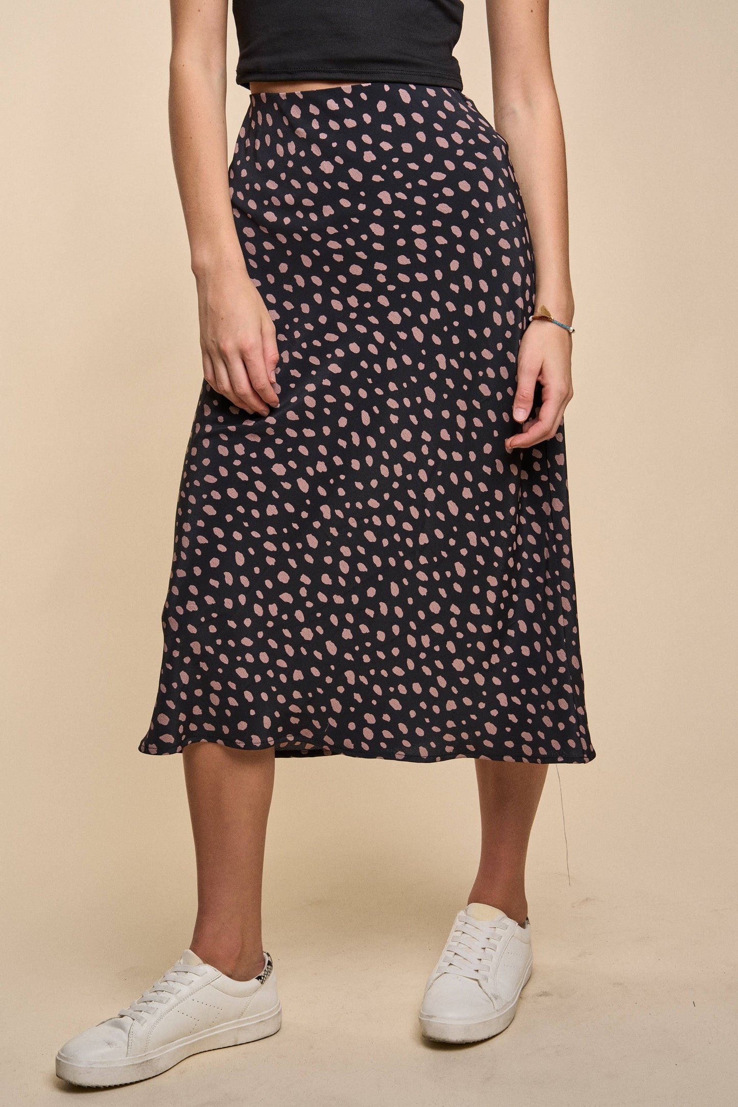 Kelsey Print Midi Skirt