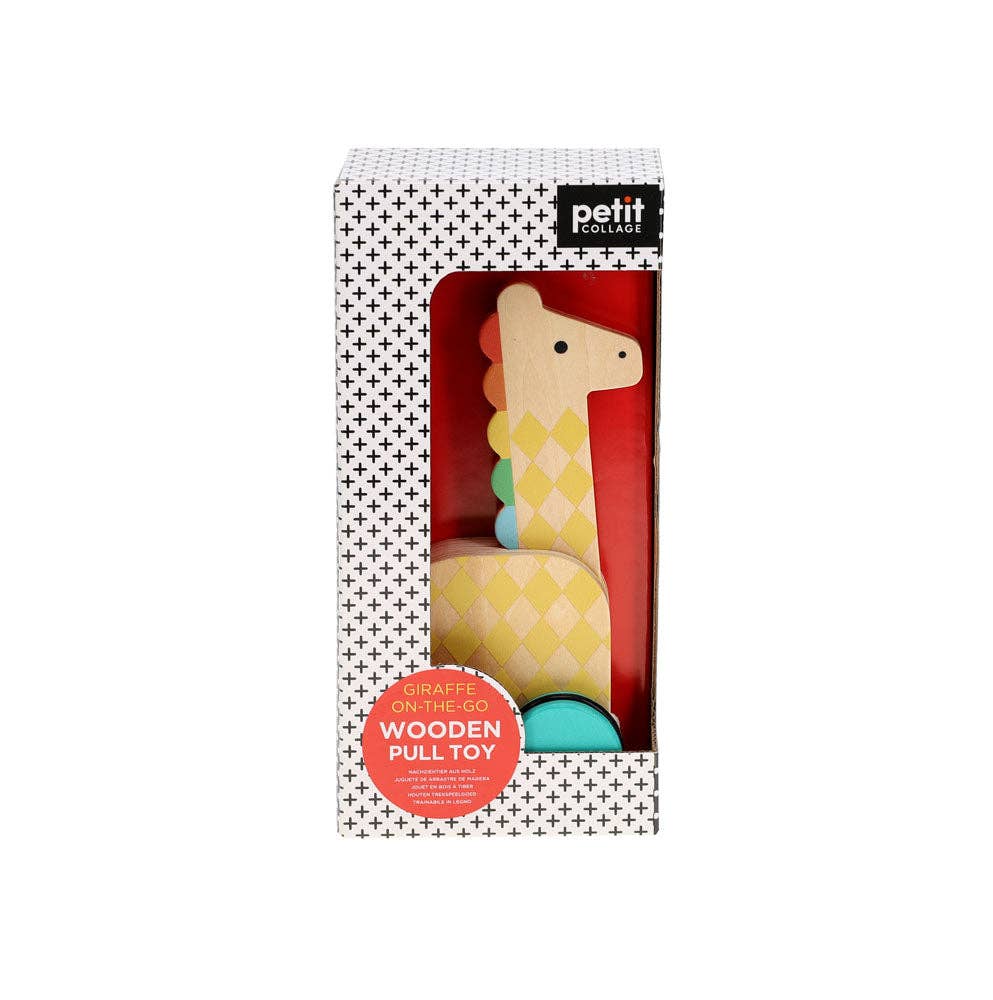 On-the-Go Giraffe Wooden Pull Toy