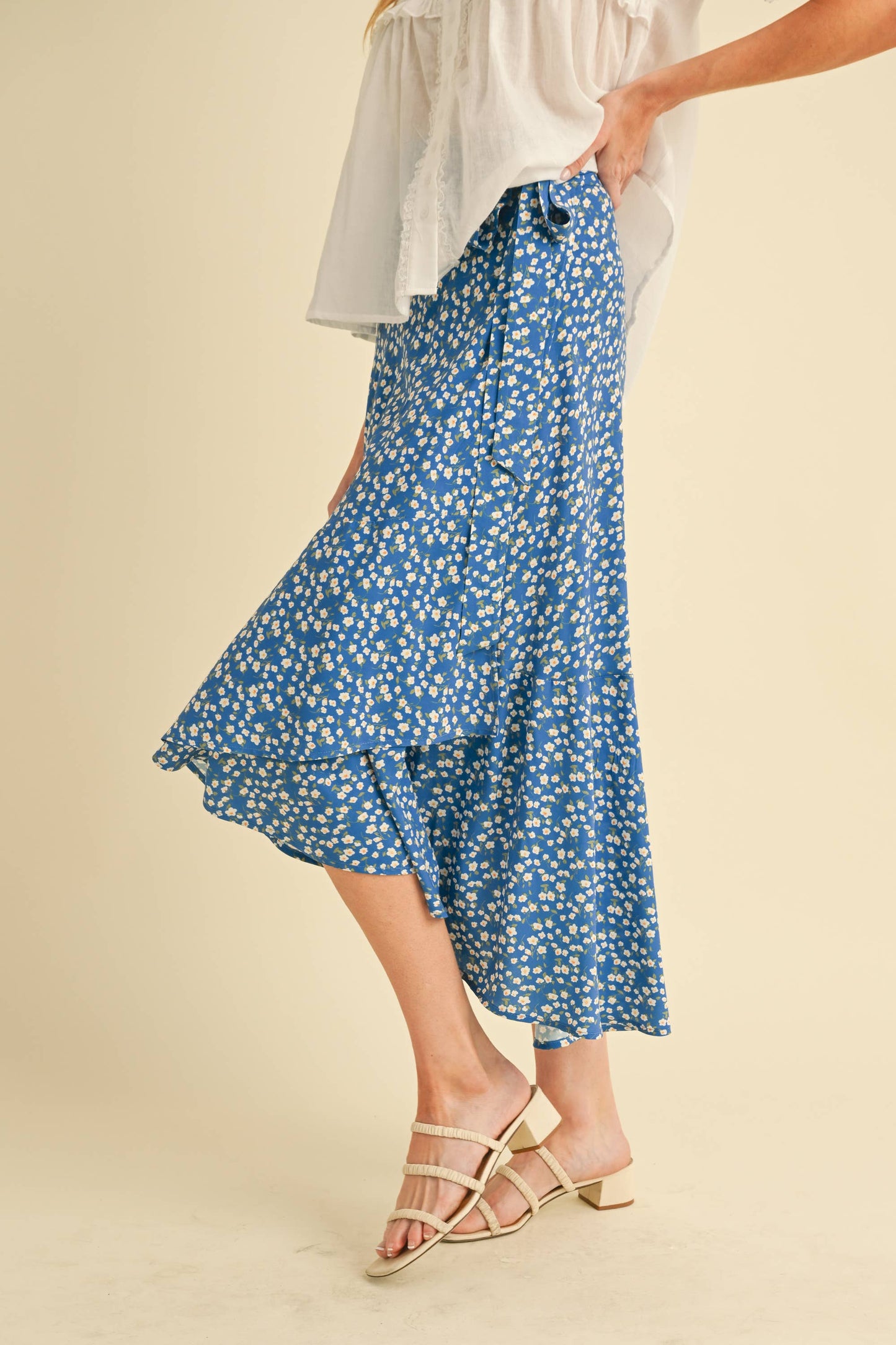 IN BLOOM WRAP SKIRT