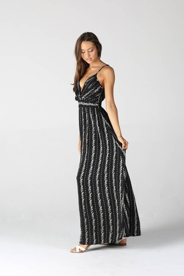 La Brisa V Neck Maxi Dress